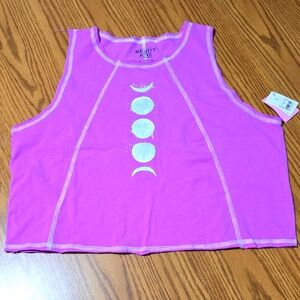 Pink Moon Phase Crop Top